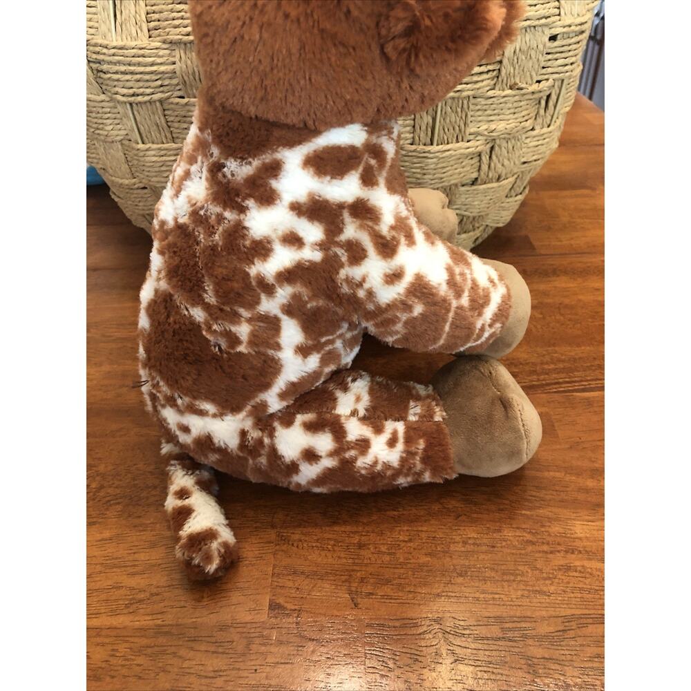 Build a Bear Workshop Bull Brown White Longhorn Horns Plush Stuffed BABW 14" New - Picture 9 of 9